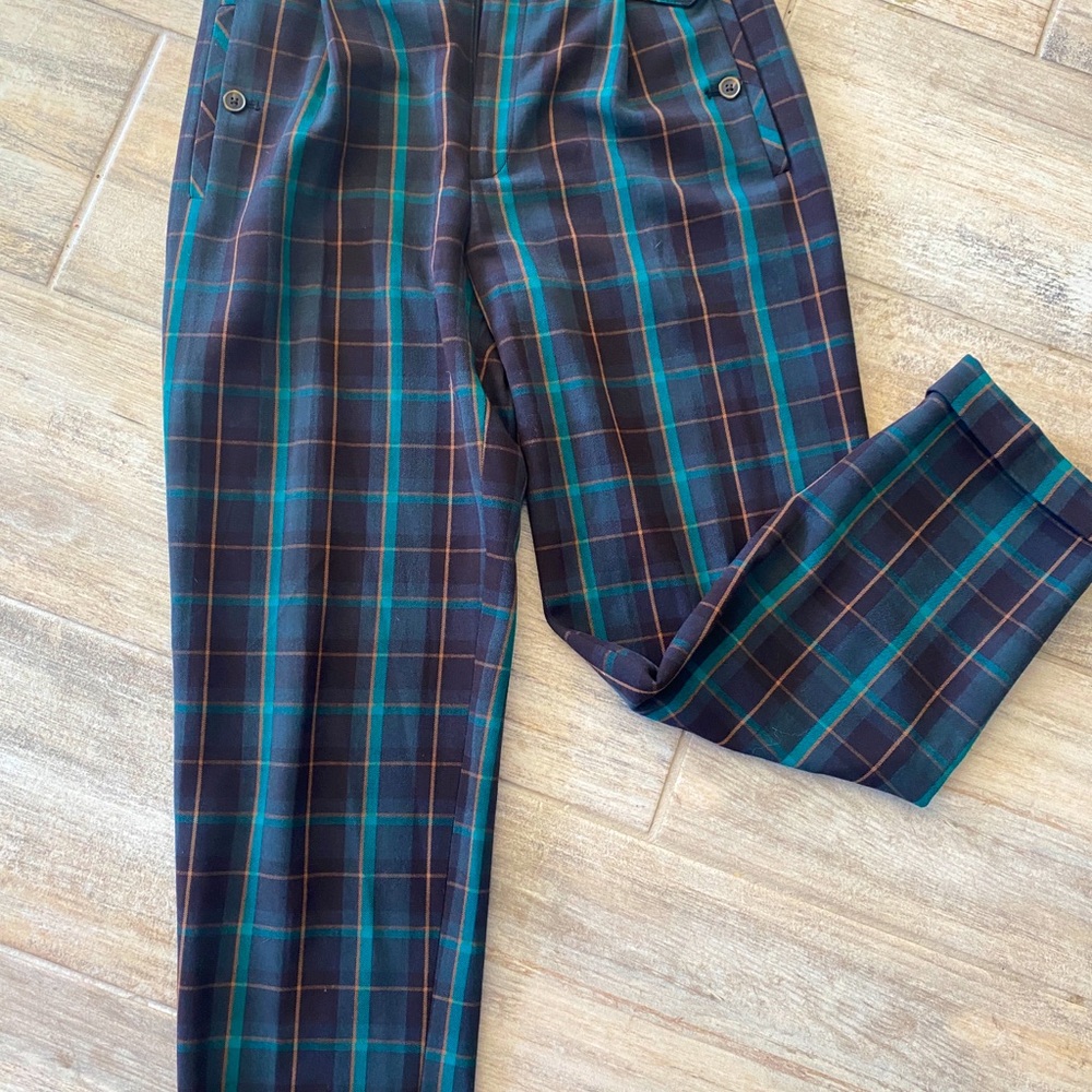 Size 4 Cartonnier by Anthropologie Plaid trousers
